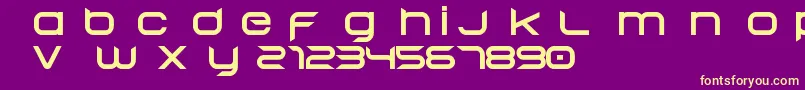 Шрифт BegokV152015Free – жёлтые шрифты на фиолетовом фоне