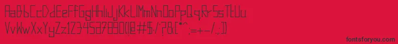DotsAndLines Font – Black Fonts on Red Background