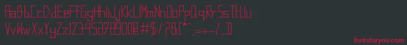 DotsAndLines Font – Red Fonts on Black Background