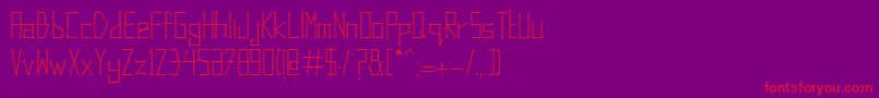 DotsAndLines Font – Red Fonts on Purple Background