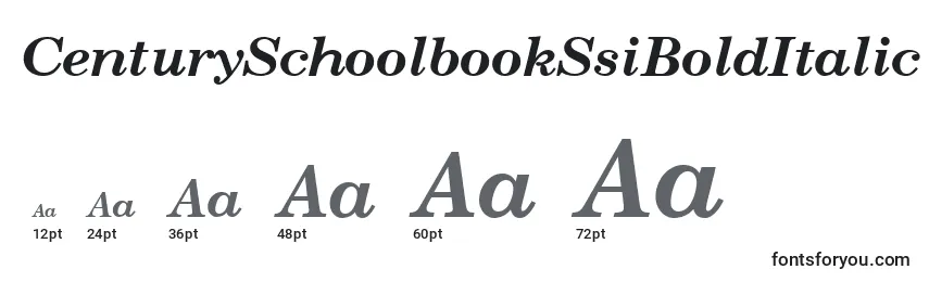 Размеры шрифта CenturySchoolbookSsiBoldItalic