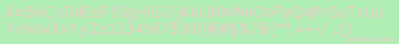 Fandaeg Font – Pink Fonts on Green Background