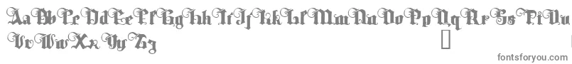 Шрифт TyrfingDemo – серые шрифты на белом фоне