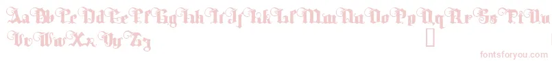 Шрифт TyrfingDemo – розовые шрифты на белом фоне
