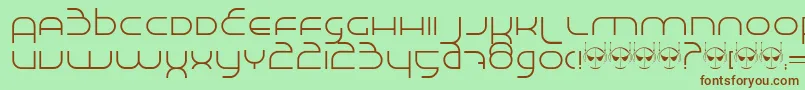 More about MadeInSpace Font MadeInSpace Font – Brown Fonts on Green Background
