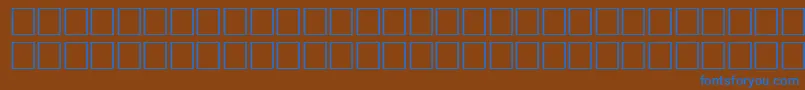 ArrowsnwRegular Font – Blue Fonts on Brown Background