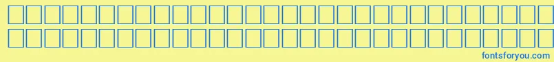 ArrowsnwRegular Font – Blue Fonts on Yellow Background