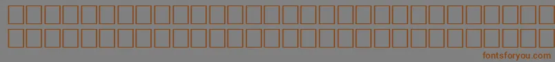 ArrowsnwRegular Font – Brown Fonts on Gray Background