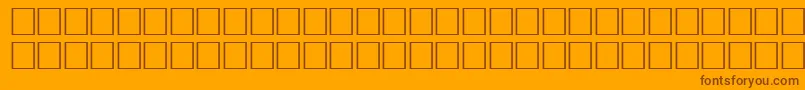 ArrowsnwRegular Font – Brown Fonts on Orange Background