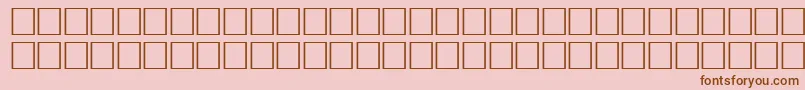 ArrowsnwRegular Font – Brown Fonts on Pink Background