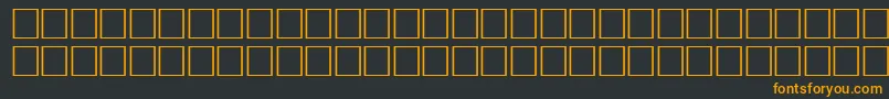 フォントArrowsnwRegular – 黒い背景にオレンジの文字