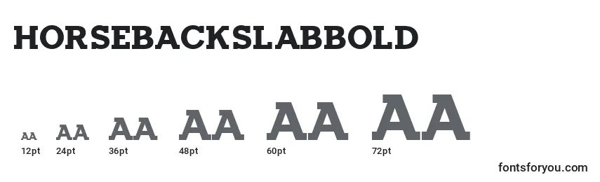 HorsebackslabBold Font Sizes