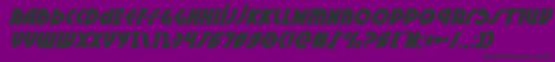 Neuralnomiconsuperital Font – Black Fonts on Purple Background