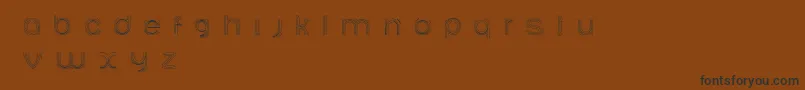 Ariadnebr Font – Black Fonts on Brown Background