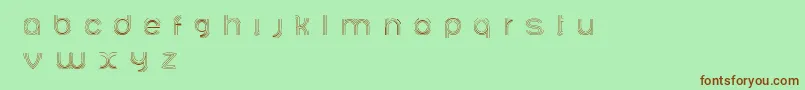 Ariadnebr Font – Brown Fonts on Green Background