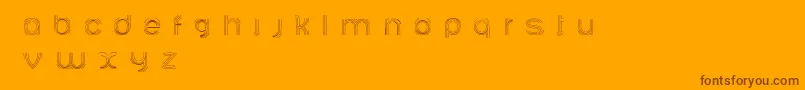 Ariadnebr Font – Brown Fonts on Orange Background