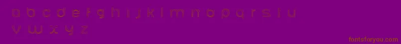 Ariadnebr Font – Brown Fonts on Purple Background