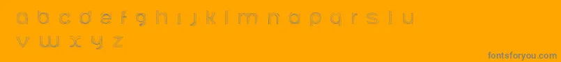 Ariadnebr Font – Gray Fonts on Orange Background