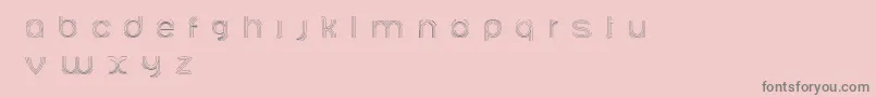 Ariadnebr-Schriftart – Graue Schriften auf rosa Hintergrund