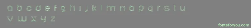 Ariadnebr-Schriftart – Grüne Schriften auf grauem Hintergrund