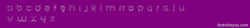 Ariadnebr Font – Green Fonts on Purple Background