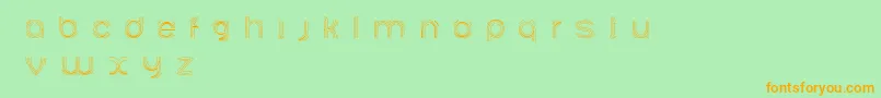 Ariadnebr Font – Orange Fonts on Green Background