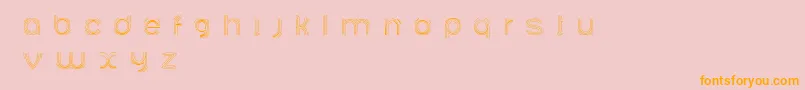 Ariadnebr Font – Orange Fonts on Pink Background
