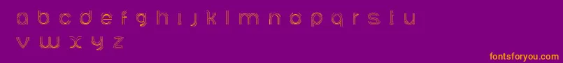 Ariadnebr Font – Orange Fonts on Purple Background