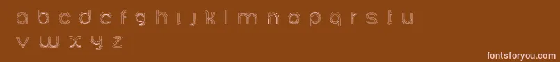 フォントAriadnebr – 茶色の背景にピンクのフォント