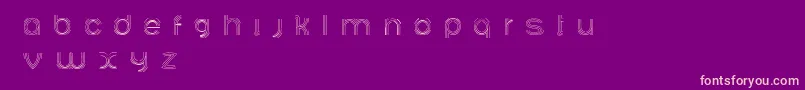 Ariadnebr Font – Pink Fonts on Purple Background