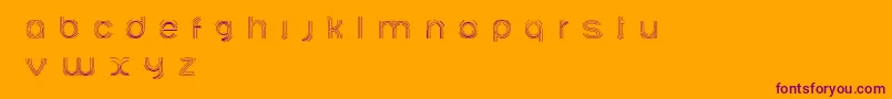 Ariadnebr Font – Purple Fonts on Orange Background