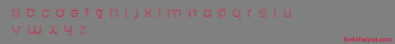 フォントAriadnebr – 赤い文字の灰色の背景