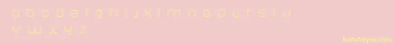 Ariadnebr Font – Yellow Fonts on Pink Background