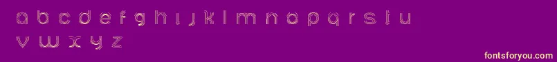 Ariadnebr-fontti – keltaiset fontit violetilla taustalla