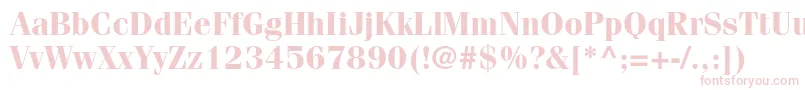 FenicestdBold Font – Pink Fonts on White Background