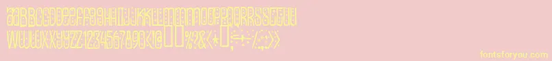 Easily Font – Yellow Fonts on Pink Background