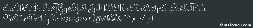 Rundschrift-fontti – valkoiset fontit