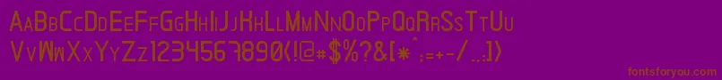 Ardnas Font – Brown Fonts on Purple Background