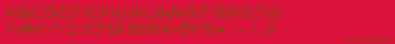 Ardnas Font – Brown Fonts on Red Background