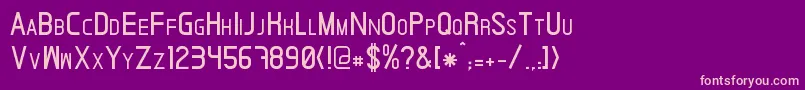 Ardnas Font – Pink Fonts on Purple Background