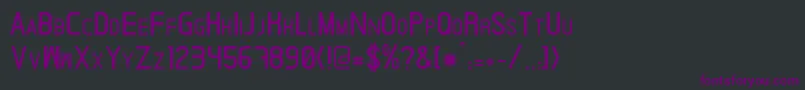 フォントArdnas – 黒い背景に紫のフォント