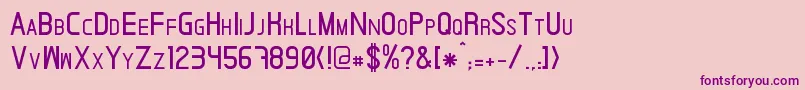 Ardnas Font – Purple Fonts on Pink Background