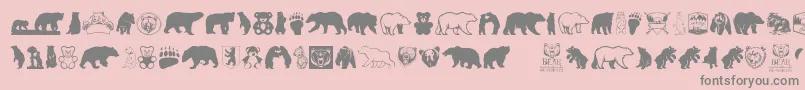 BearIcons Font – Gray Fonts on Pink Background