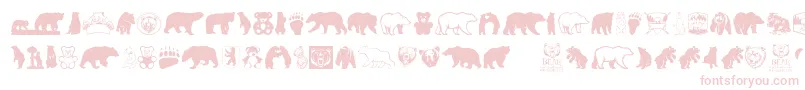 Шрифт BearIcons – розовые шрифты