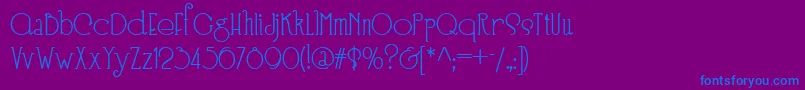 Speedballno3nf Font – Blue Fonts on Purple Background