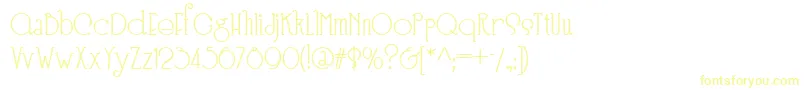 Speedballno3nf Font – Yellow Fonts on White Background