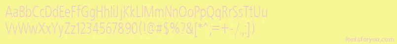 Freeset70h Font – Pink Fonts on Yellow Background