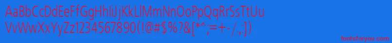 Freeset70h Font – Red Fonts on Blue Background