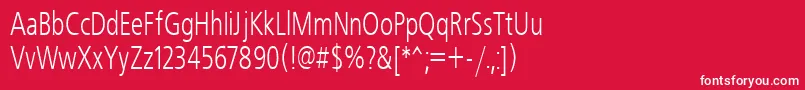 Freeset70h Font – White Fonts on Red Background