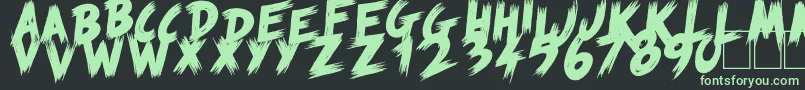 ScreamAgain Font – Green Fonts on Black Background